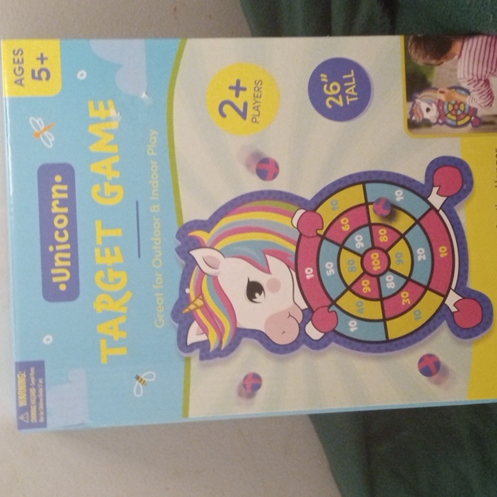 Unicorn target game indoor or outdoor